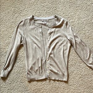 Banana Republic Beige Cardigan Sweater